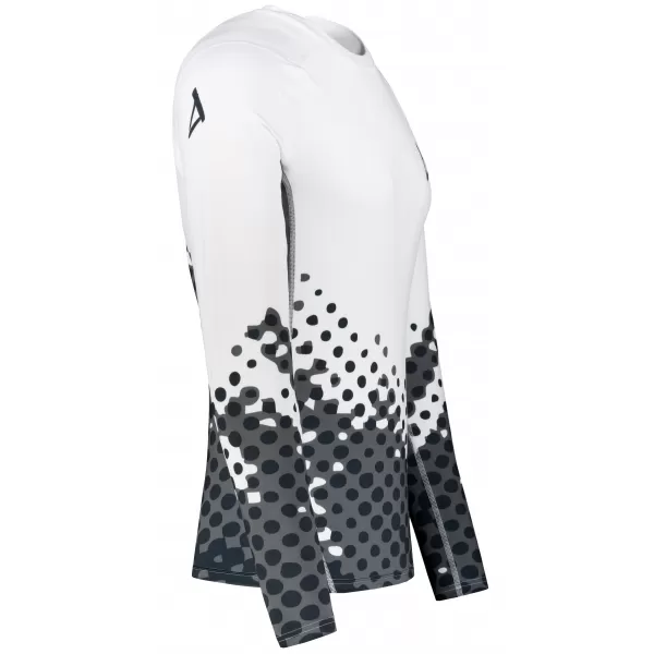  Tricou de compresie funcțională pentru bărbați cu premium cu mânecă lungă ALTISPORT VOJ/ALM109TR03 ALB 