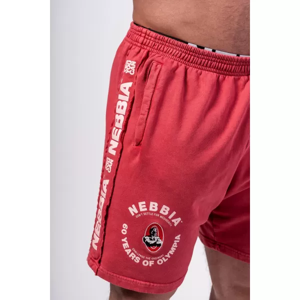  Pantaloni scurți de trening spalat LEGEND 786 RED Nebbia 