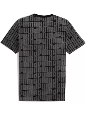 Tricou pentru bărbați PUMA ESS LOGO LAB AOP TEE 688185-01 NEGRU