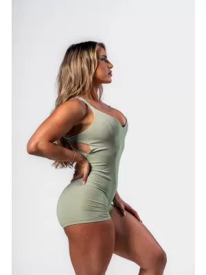 Salopetă de fitness STRONG BEAUTY 427 VERDE DESCHIS Nebbia