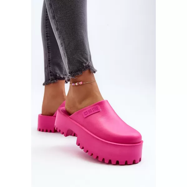  Papuci dama BIG STAR NN274019 ROZ Pantofi Big Star 