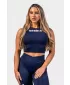 Crop top tank top GYM THERAPY 618 ALBASTRU ÎNCHIS Nebbia