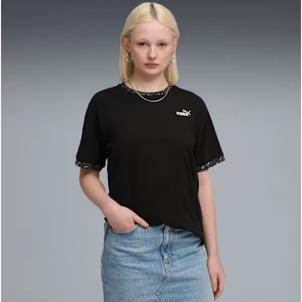  Cămaşă PUMA ESS GRAPHIC ANIMAL RELAXED TEE 688082-01 NEGRU 