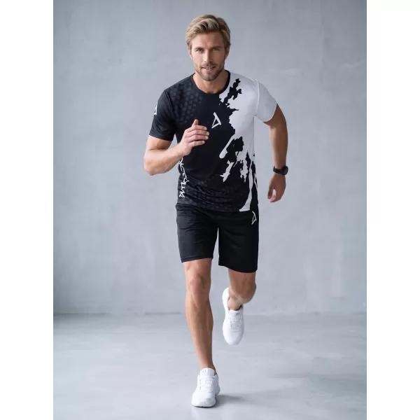  Premium funcțional pentru bărbați ALTISPORT VOJ/ALM112TR01 ALB-NEGRU 