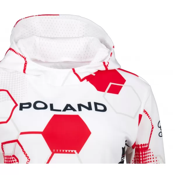  Premium cu hanorac funcțional pentru femei ALTISPORT VOJ/ALW036PL/MI01 HEXA-WH 