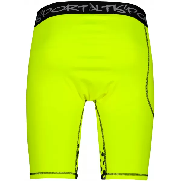  Jambiere sport pentru bărbați pe genunchii premium ALTISPORT VOJ/ALM109LEG02 GALBEN FLUO 