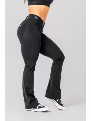 Jambiere evazate Bubble Butt 2.0 POWER LIFT 308 BLACK Nebbia