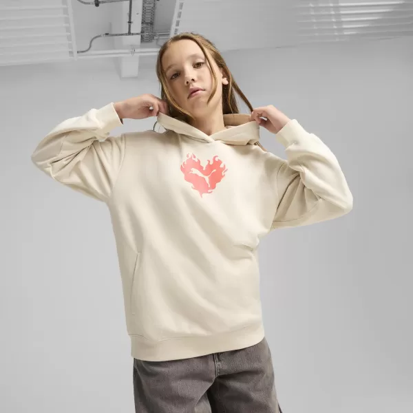  Panouri pentru bebeluși PUMA FLAMING LOVE HOODIE 685109_87 ZĂPADĂ ALPINĂ 