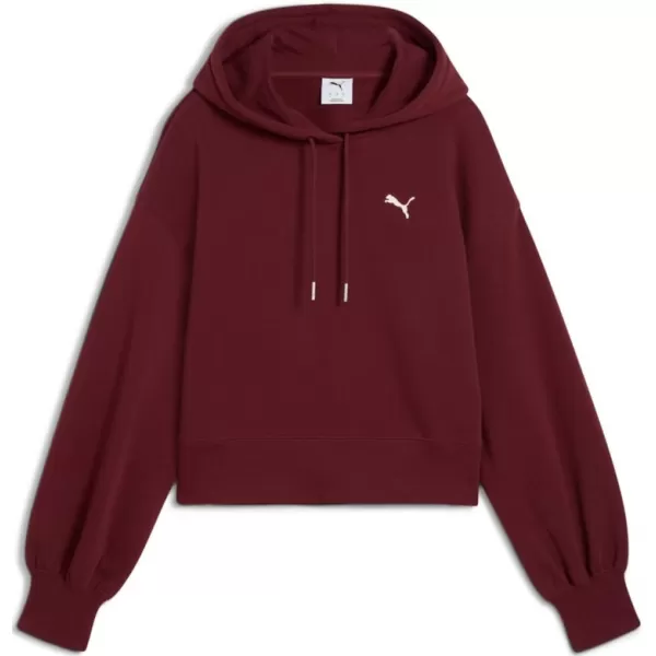  Panoul pentru doamne PUMA WARDROBE ESS RELAXED CROPPED HOODIE TR 629746-96 ROŞU 