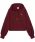 Panoul pentru doamne PUMA WARDROBE ESS RELAXED CROPPED HOODIE TR 629746-96 ROŞU