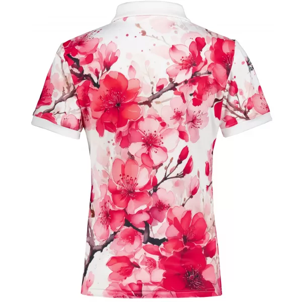  Tricou funcțional pentru femei cu guler premium ALTISPORT VOJ/ALW102TR05 ROZ/ALB 