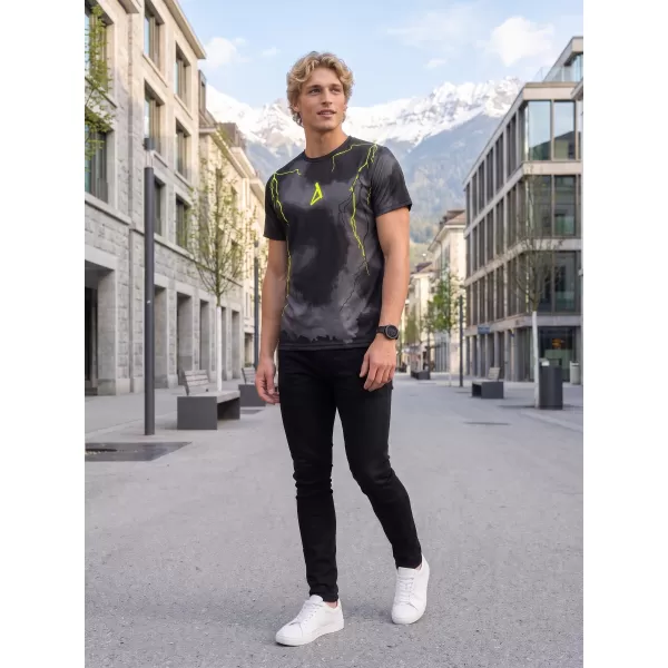  Premium funcțional pentru bărbați ALTISPORT VOJ/ALM113TR01 GALBEN-FLUX NEGRU 