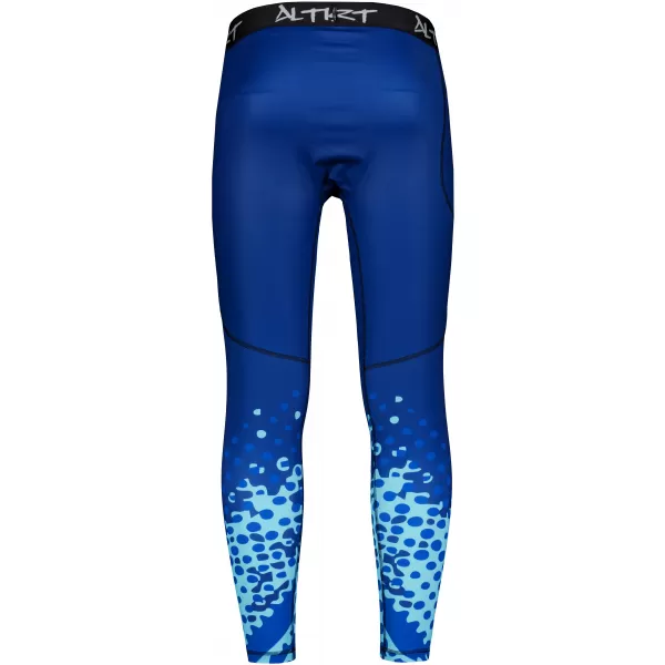  Jambiere sport lungi premium pentru bărbați ALTISPORT VOJ/ALM109LEG01 ALBASTRU REGAL 