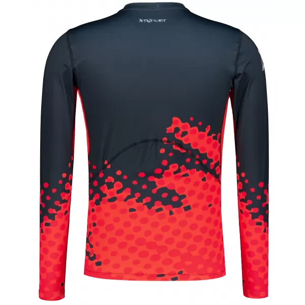  Tricou de compresie funcțională pentru bărbați cu premium cu mânecă lungă ALTISPORT VOJ/ALM109TR03 ROȘU/NEGRU 