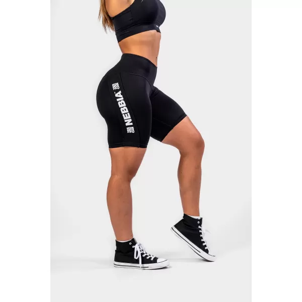  Pantaloni scurți de ciclism cu talie înaltă ICONIC 238 BLACK Nebbia 