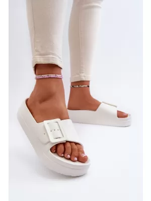 Papuci dama BIG STAR NN274A661 WHITE Pantofi Big Star