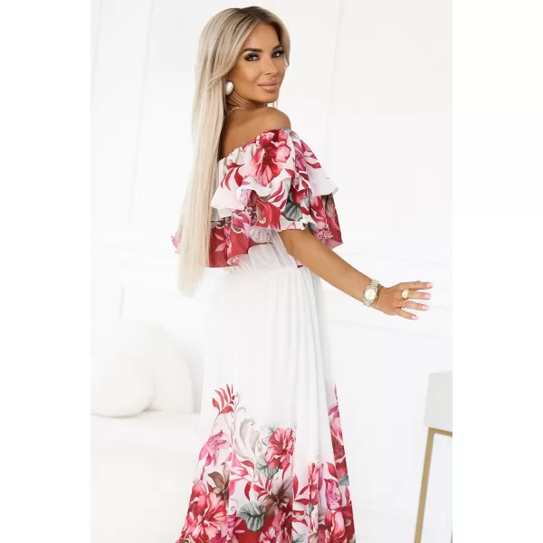  Rochie NUMOCO 545-4 PIERSICĂ 