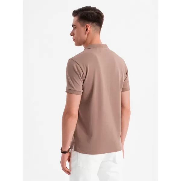  Tricou pentru bărbați OMBRE OM-POSS-0148 MARO DESCHIS 