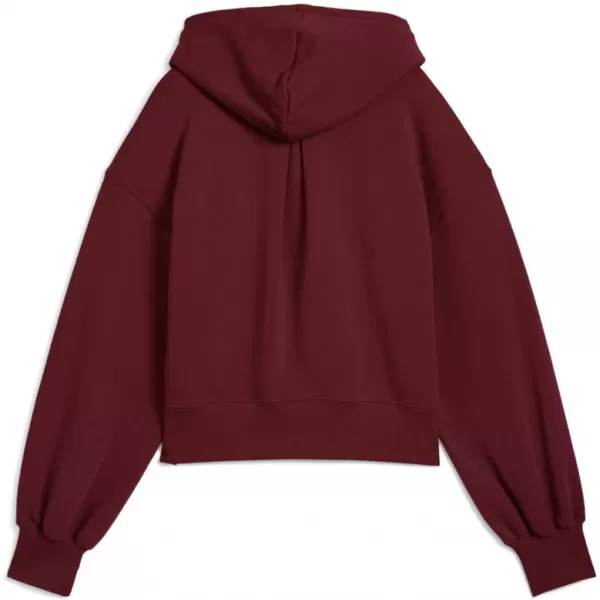  Panoul pentru doamne PUMA WARDROBE ESS RELAXED CROPPED HOODIE TR 629746-96 ROŞU 