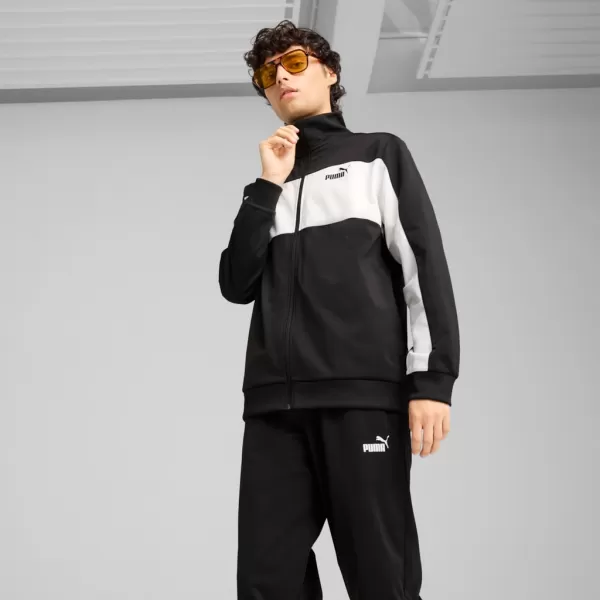  Set pentru bărbați PUMA POLY COLORBLOCK SUIT 687304-01 NEGRU 