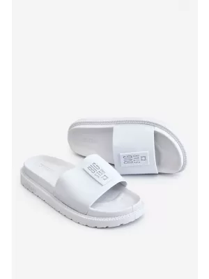 Papuci dama BIG STAR LL274428 WHITE Pantofi Big Star