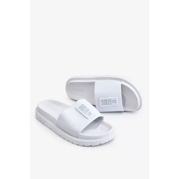  Papuci dama BIG STAR LL274428 WHITE Pantofi Big Star 