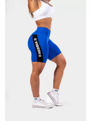 Pantaloni scurți de ciclism cu talie înaltă ICONIC 238 BLUE Nebbia