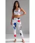 Premium de sutien sport funcțional pentru femei ALTISPORT VOJ/ALW036POD01 HEXA WHITE