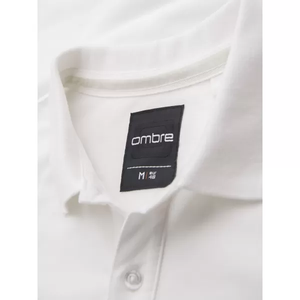  Tricou pentru bărbați OMBRE OM-POSS-0103 ECRU 