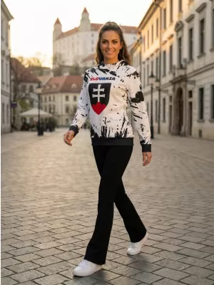 Premium cu hanorac funcțional pentru femei ALTISPORT VOJ/ALW036SL/MI01 ABSTRACTIZARE