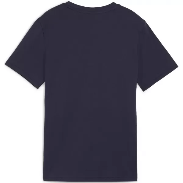  T -thirt PUMA TEAMGOAL CASUALS TEE JR 658616_06 PUMA NAVY/PUMA WHITE 