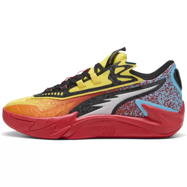  Cizme PUMA SCOOT ZEROS II CAUTION 310843_01 RICKIE ORANGE/SPEED ​​YELLOW 
