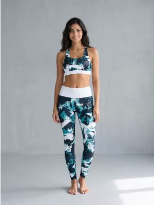 Premium de sutien sport funcțional pentru femei ALTISPORT VOJ/ALW110POD01 ALBASTRU -ALB