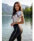 Tricou funcțional premium pentru femei ALTISPORT VOJ/ALW055TR01 ALB MARO