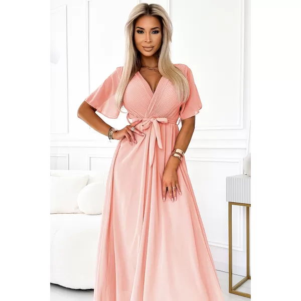  Rochie NUMOCO 545-4 PIERSICĂ 