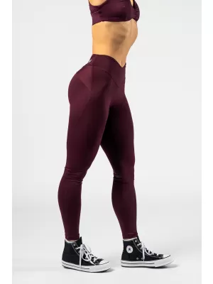Jambiere modelante cu talie în formă de V STRONG BEAUTY 425 DARK RED Nebbia