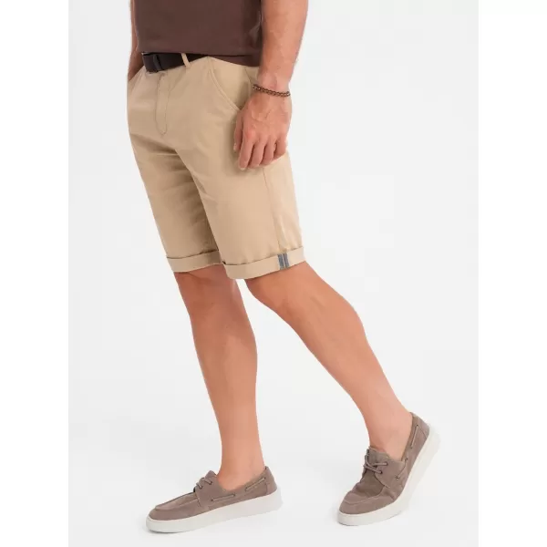  Pantaloni scurţi OMBRE OM-SRCS-0197 BEJ 