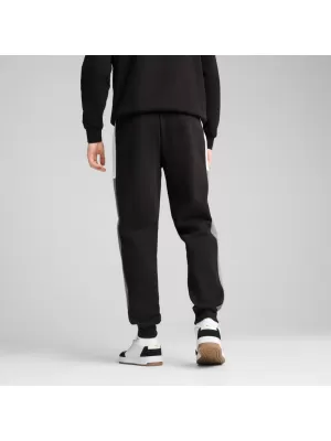 Pantaloni de trening pentru bărbați PUMA ESS BLOCK SWEATPANTS FL CL 684688-01 NEGRU