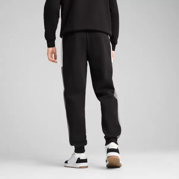  Pantaloni de trening pentru bărbați PUMA ESS BLOCK SWEATPANTS FL CL 684688-01 NEGRU 