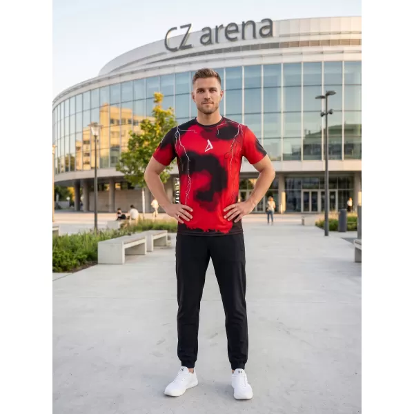  Premium funcțional pentru bărbați ALTISPORT VOJ/ALM113TR01 ROŞU 
