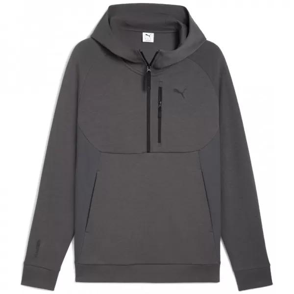  Hanorac pentru bărbați PUMA TECH HALF ZIP HOODIE 688044-44 GRI 