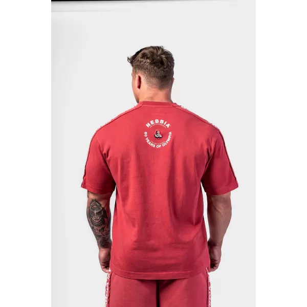 Tricou supradimensionat spalat GOLDEN AGE 790 RED Nebbia 