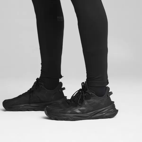  Pantofi pentru bărbați PUMA FAST-TRAC NITRO 3 379786_08 FLAT DARK GRAY/ GRI ÎNCHIS ÎNCHIS/PUMA NEGRU 