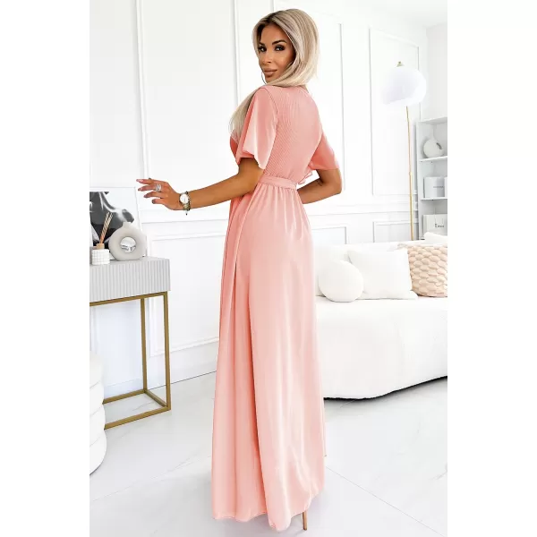  Rochie NUMOCO 545-4 PIERSICĂ 