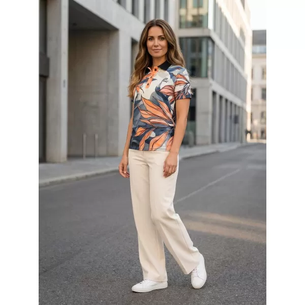  Tricou funcțional pentru femei cu guler premium ALTISPORT VOJ/ALW111TR05 PORTOCALE 