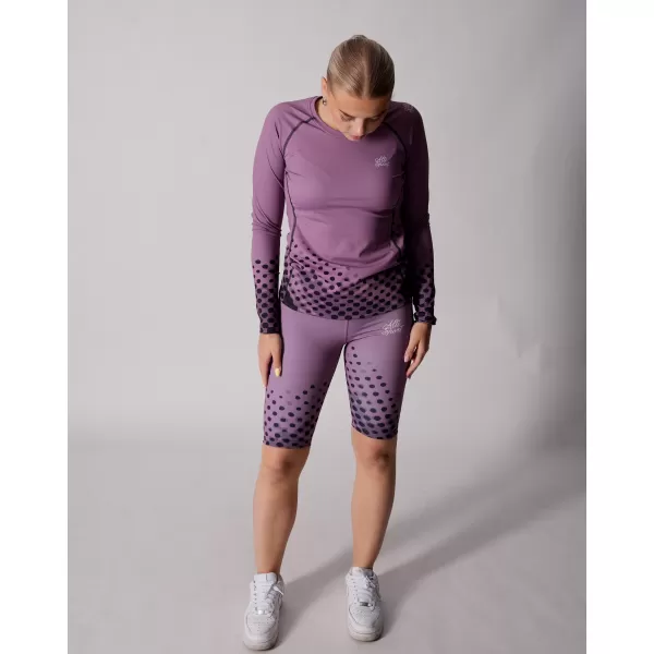 Tricou funcțional pentru femei cu mâneci lungi premium ALTISPORT VOJ/ALW109TR03 VIOLET 