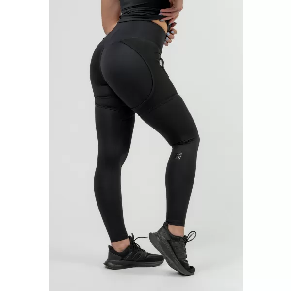  Jambiere sport de damă cu plasă INTENSE 838 BLACK Nebbia 