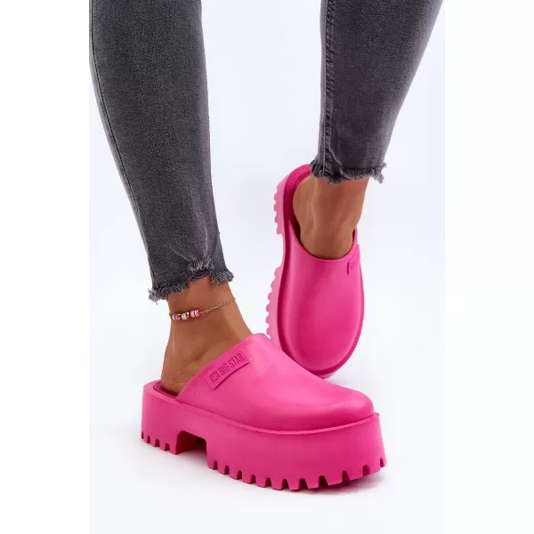 Papuci dama BIG STAR NN274019 ROZ Pantofi Big Star 