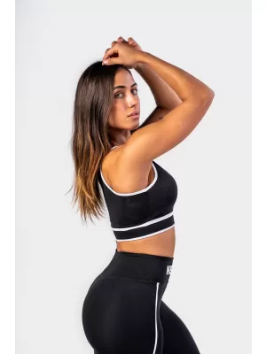 Sutien sport cu suport mediu MY RULES 608 BLACK Nebbia