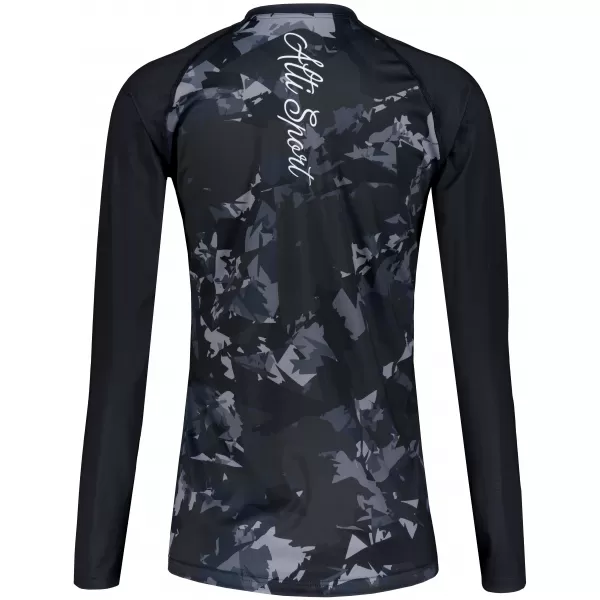  Tricou funcțional pentru femei cu mâneci lungi premium ALTISPORT VOJ/ALW110TR03 NEGRU 